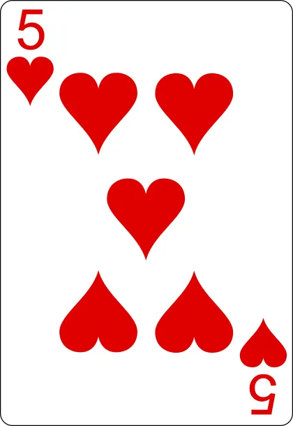 5 de corazones