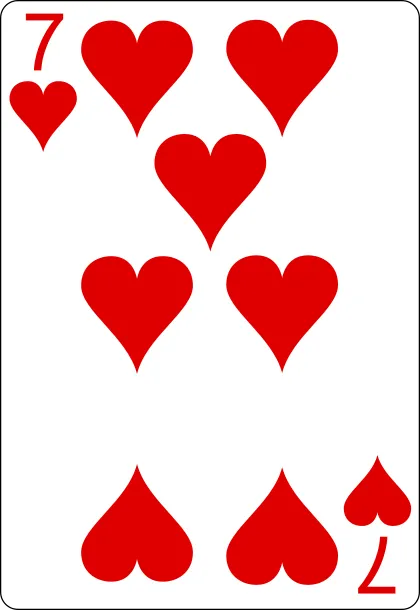 7 de corazones