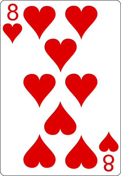 8 de corazones
